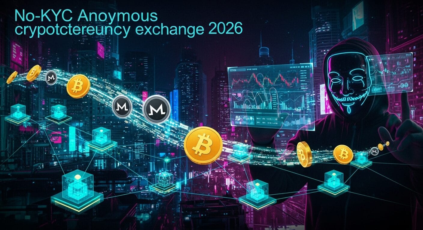 No-KYC暗号資産取引所2026 - 匿名仮想通貨トレード