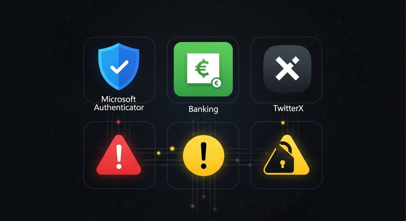 EU認証要件の影響を受けるアプリ - Microsoft Authenticator・バンキング・X