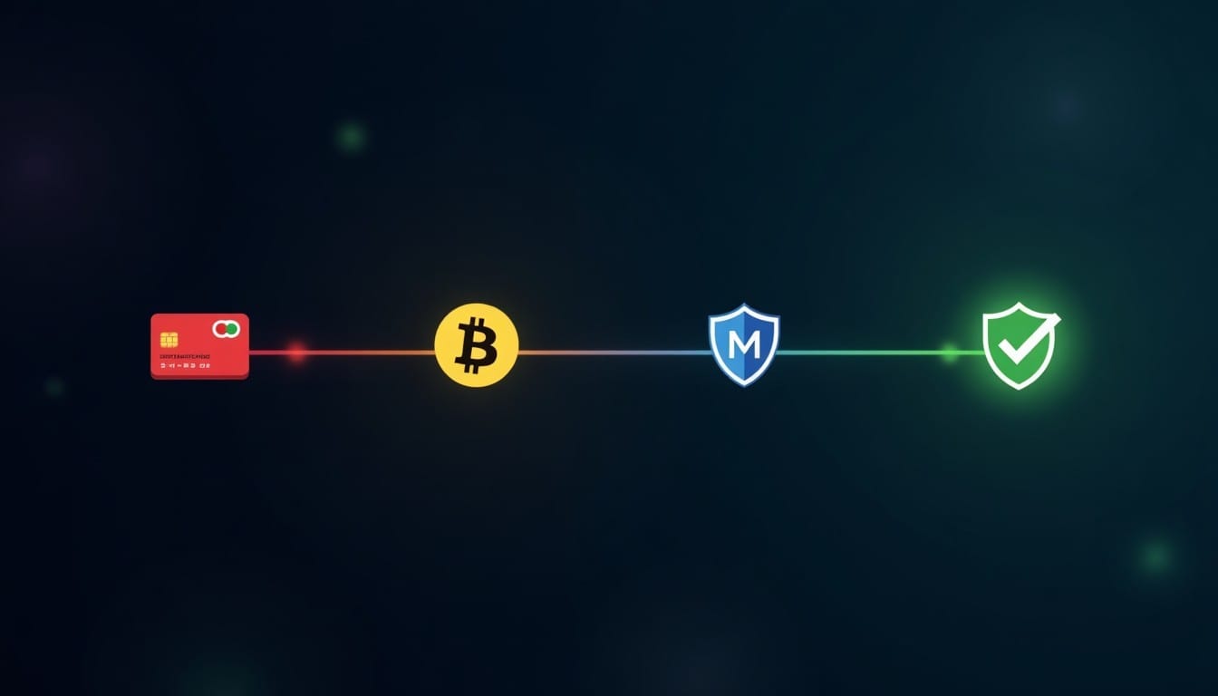 クレカ・BTC・Monero・GNU Talerの決済プライバシーレベル比較グラフィック
