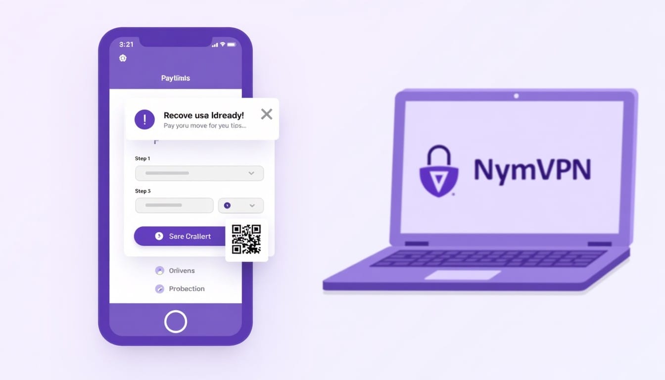 GNU TalerウォレットでNymVPNを購入する手順のスクリーンイメージ