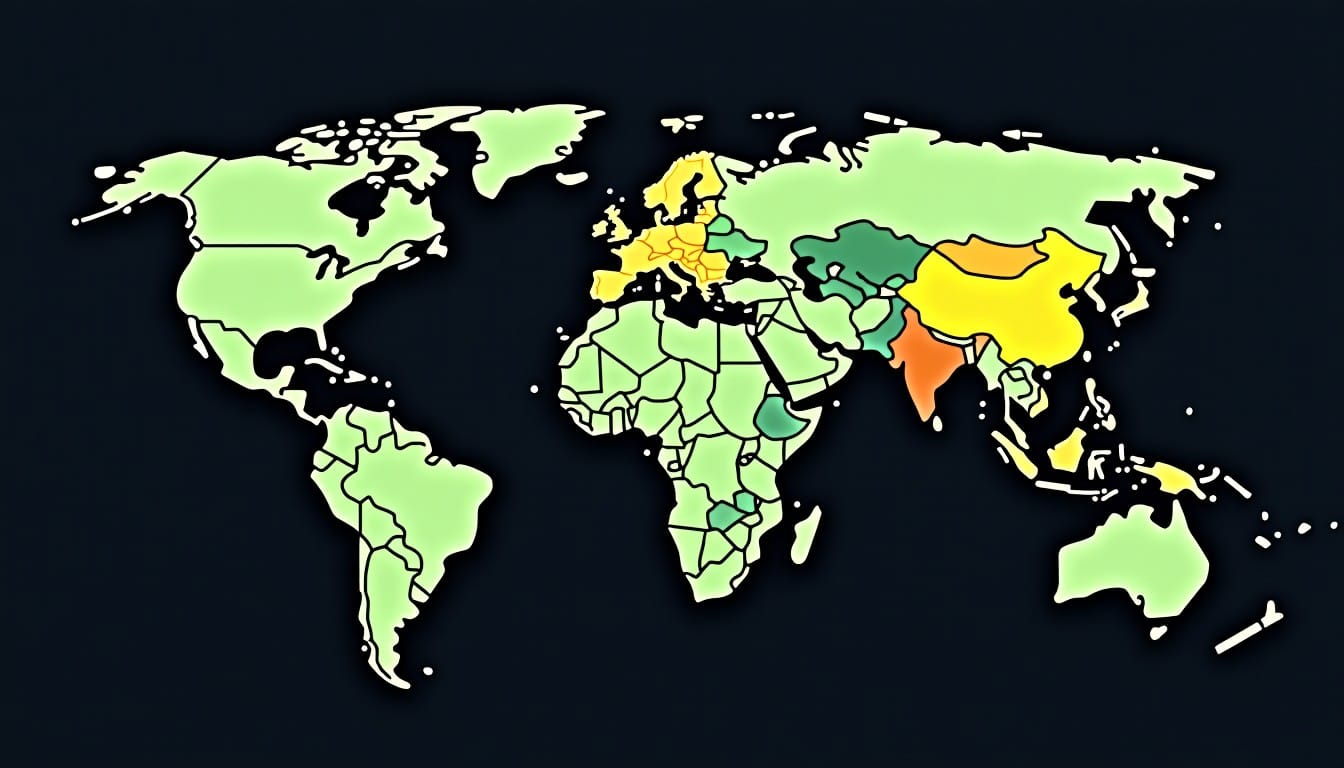 2026年Monero（XMR）の国別法的地位マップ